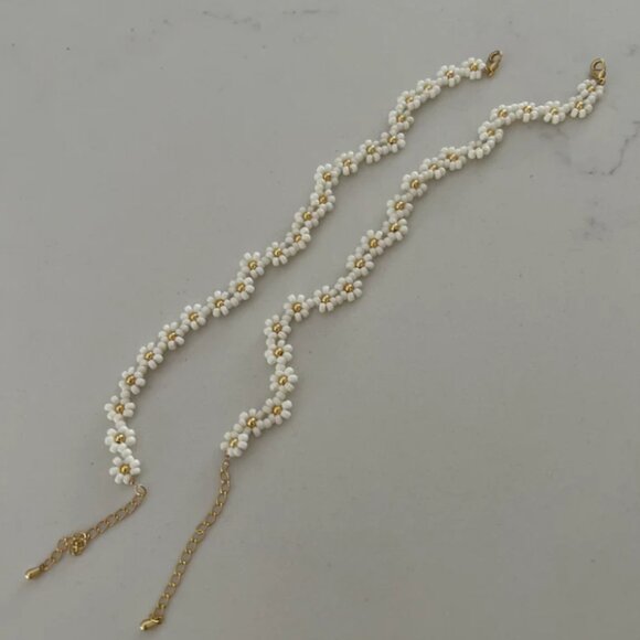 Oak + Eve - The Daisy Anklet - Vanilla Bean - Picture 2 of 2